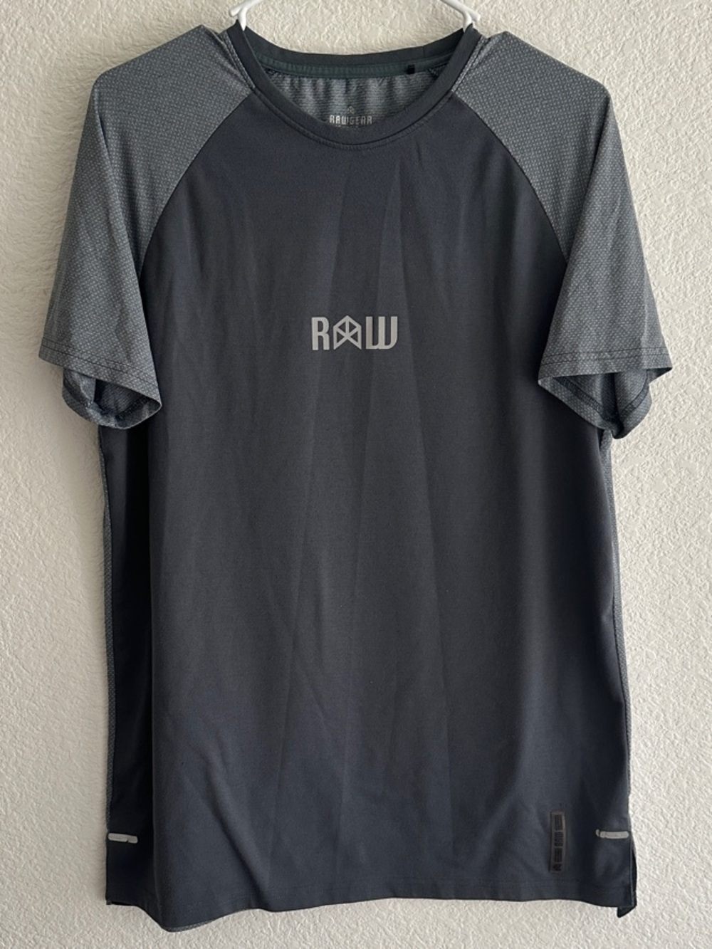Rawgear Men’s Short Sleeve Performance Shirt in Dark Gray & Lighter Gray